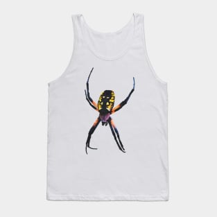 Yellow and Black Orb-Weaver Spider Tank Top